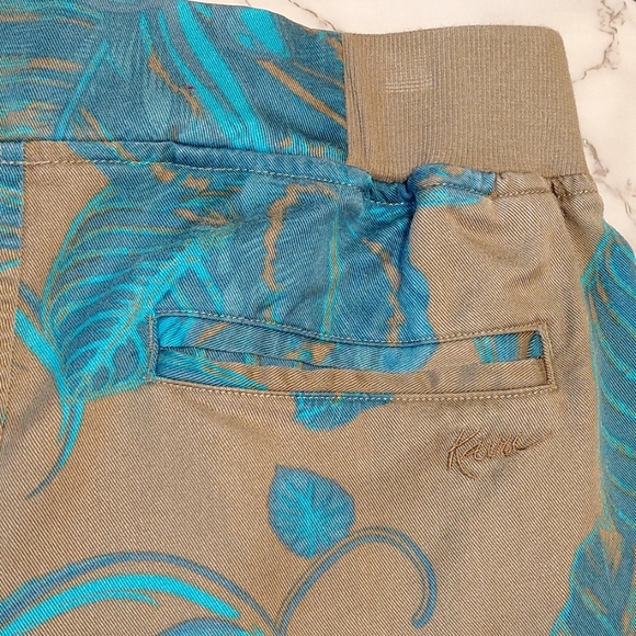 Kavu tropical print Tencel joggers, size XS - Picture 5 of 7